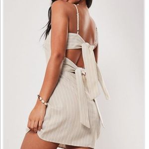 Missguided Tie Back Cami Mini Dress